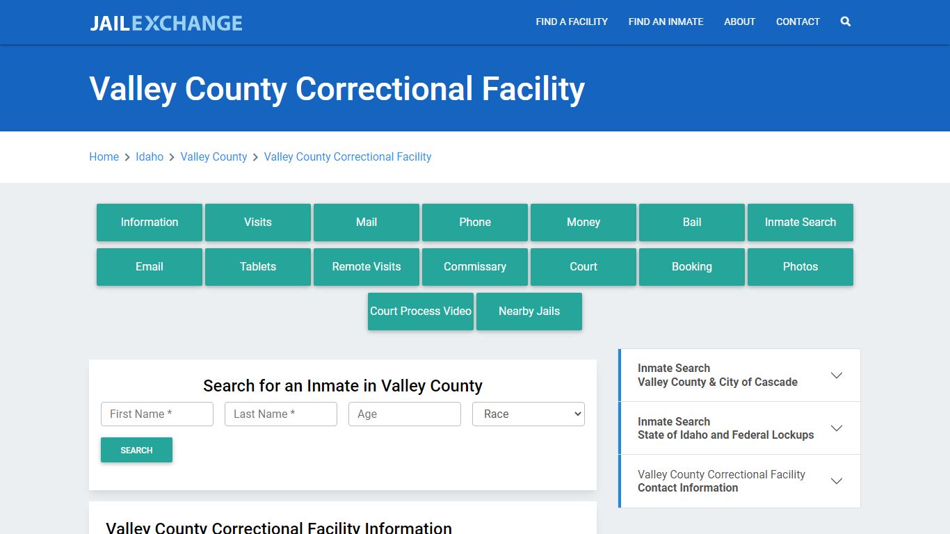 Valley County Correctional Facility - Jail Exchange